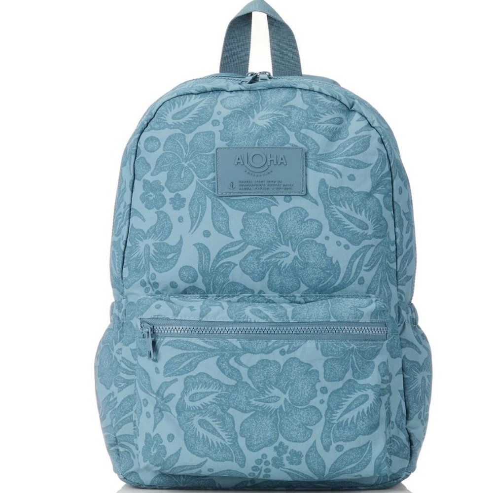 Aloha Collection KEEP IT LIGHT BACKPACK in Breezy Slate (blue)